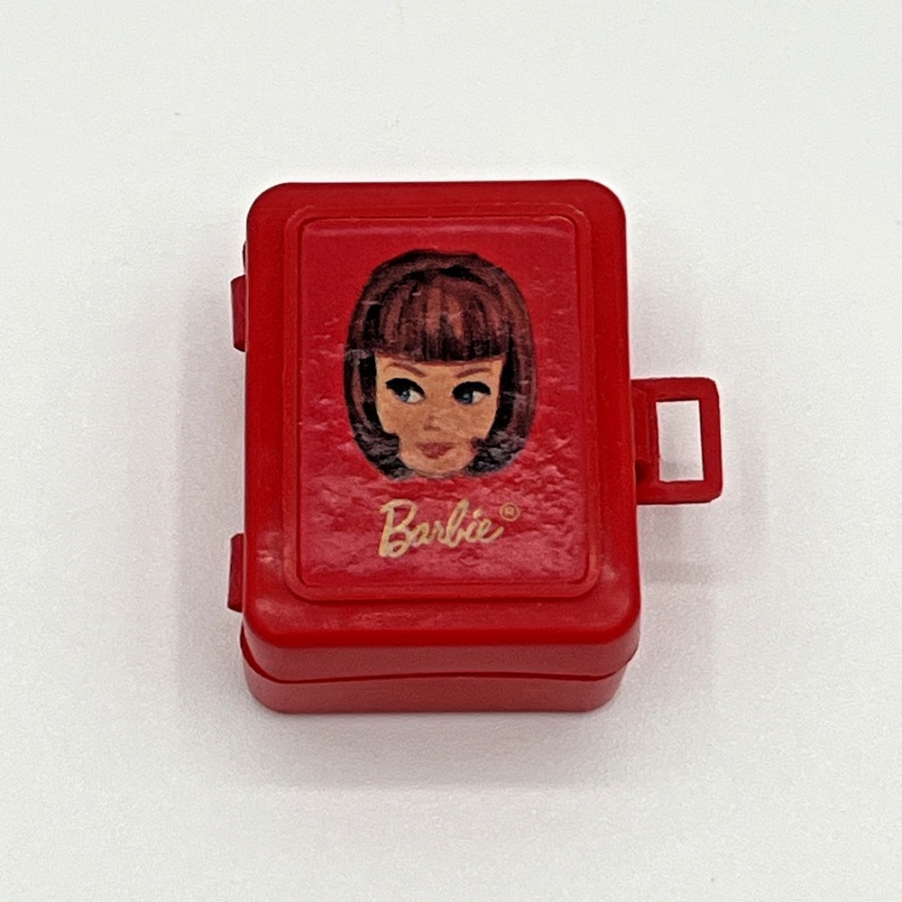 1967 Barbie Tutti LET'S PLAY BARBIE RED CASE #3608 Vintage Made in Japan